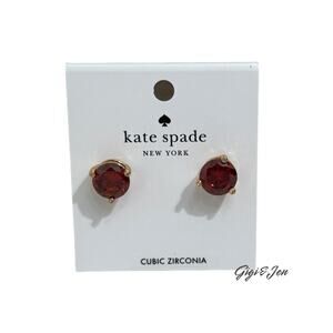 Kate Spade Outlet Rise And Shine Studs New garnet earrings new